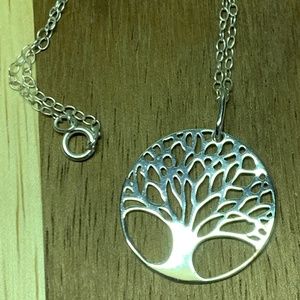 NWOT Sterling Silver Tree of Life Pendant Necklace 18"